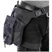 Resim Çantachım Tactical Siyah Özel Bölmeli Bel Ve Bacak Çantası 