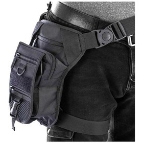 Resim Çantachım Tactical Siyah Özel Bölmeli Bel Ve Bacak Çantası 