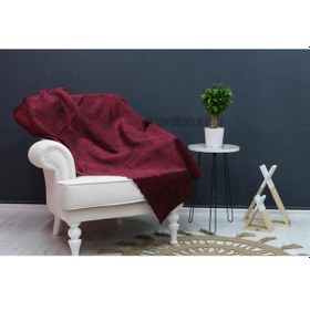 Resim Hazel Damar Desenli Parlak Kaymaz Süngerli Koltuk Çekyat Örtüsü 