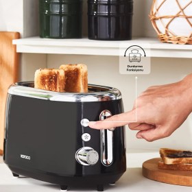 Resim Karaca Crusty Ekmek Kızartma Makinesi Black 