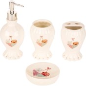 Resim Biev 4 Parça Banyo Seti Patchwork 