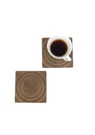 Resim Bardak Altlığı Model -20 Kahverengi 