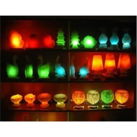 Resim Gae 7 W Renkli Tuz Lambası Ampulu - Gece Ampulu E14 Duy (5 Adet) Renkli Parfüm Ampul 