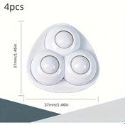 Resim Chuangyinshop 4 Adet Plastik Toplu Ağır Hizmet Rulmanlı Mobilya Tekerleği Ahşap Zemin Dostu 