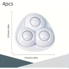 Resim Chuangyinshop 4 Adet Plastik Toplu Ağır Hizmet Rulmanlı Mobilya Tekerleği Ahşap Zemin Dostu 