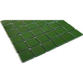 Resim MozaiKristaL Yaşam alanlarının tüm yüzeyleri için 50x50 mm Yeşil Cam Mozaik. ( 1 Kutu = 1 m2 Fiyatıdır ) 
