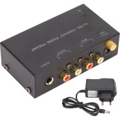 Resim PP400 Phono Pikap Ön Amfisi Stereo Rca Giriş Rca Çıkış Plak Çalar Amplifikatörü Bağımsız Düğme Kontrolü 100‑240V Ab Fişi (Yurt Dışından) 