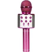 Resim MCF-10 Bluetooth Pembe Karaoke Mikrofon Sunix