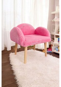 Resim Çocuk Sandalyesi, Pembe Rengi, Çocuk Pufu , Sırtlı Puf , Çocuk Puf, Çocuk Dinleme Koltuğu Pembexhfhf 