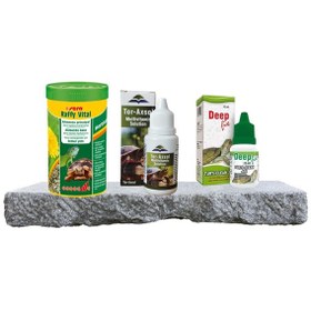 Resim Purecanpati Kara Kaplumbağası Yem + Tor-axsol Vitamin + Kabuk Jel Seti Sera Raffy Vital Nature 250 Ml 