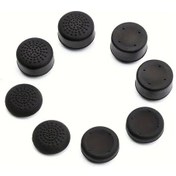 Resim Willowhaven Xahpower Yükseklik Artırıcı Joystick Kapakları 8 Adet Siyah Ps5 Ps4 Xbox Switch 
