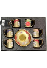 Resim Acar Shp-08263 Stellan Karışık 6'lı Kahve Fincan Takımı Çok Renkli 