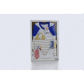 Resim Penye Golf Tulum Saks Saks Mavi 