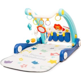 Resim Toys Vioplus Sesli Ve Işıklı Piyonalı Aktivite Oyun Halısı Ve İlk Adım Arabası 2si1 Arada 