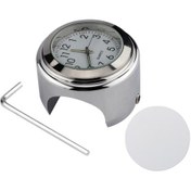 Resim Beyaz Kadranlı Gümüş Dahili Düğme Pilli 22-25 Mm Araba Saati 