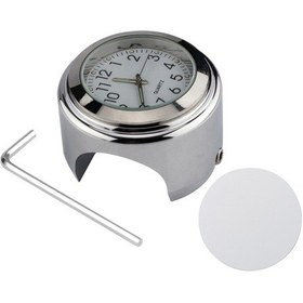 Resim Beyaz Kadranlı Gümüş Dahili Düğme Pilli 22-25 Mm Araba Saati 