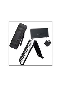 Resim Sge Teknoloji 88 Tuşlu Katlanabilir Taşınabilir Tuş Hassasiyetli Çanta Hediyeli Dijital Piyano 