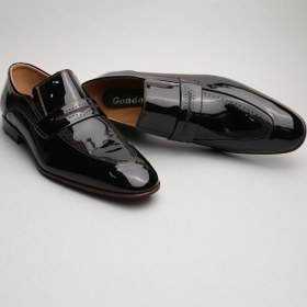 Resim Gondol Erkek Hakiki Deri Klasik Kahverengi 42 Ttx.154 