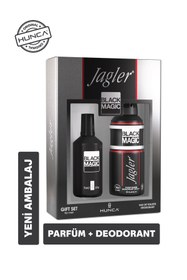 Resim Jagler Black Magic Erkek Parfüm Seti ( Parfüm Edt 75 ml Deodorant 150 ml ) 