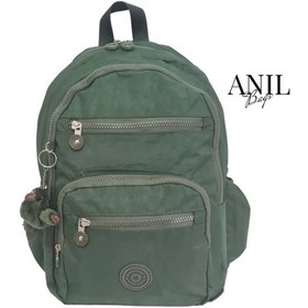 Resim Krinkıl Haki Kumaş Suya Dayanıklı Klinkır Sırt Çantası/laptop Haki 