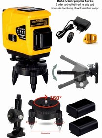 Resim BÖHRER 360° 12 Köşe 3 Satır Otomatik Hizalama Su Terazili Yeşil Çizgi Lazer Hizalama 