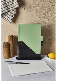 Resim Forest 4 Parça Standlı Kesme Tahtası Seti - Sebze, Et Ve Ekmek Farklı Renk Tasarım 