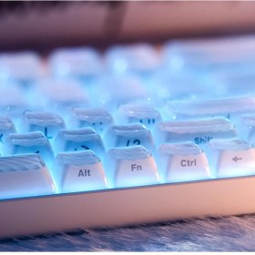 Resim Leaven Mekanik Klavye Keycap -136 Tuşlu Dalgalı Beyaz Tuş Takımı 