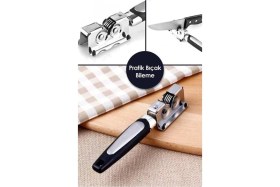 Resim Plastik Saplı Metal Bıçak Bileme Aparatı Bileyici 