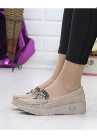 Resim Konfores 86 Bayan Dolgu Topuk Ayakkabı Vızon Vizon 