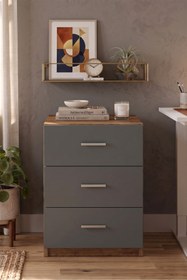 Resim Yurudesign Vario C Ofis 3 Lü Keson Barok-Antrasit 