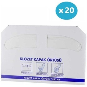 Resim Omnisoft 20 Paket Klozet Kapak Örtüsü 5000 Adet 