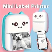 Resim GOTOOGO Mini Termal Etiket Yazıcısı, USB Şarjlı Taşınabilir Kablosuz Fotoğraf Yazıcısı, Monokrom Çıkış, 1 Rulo Termal Kağıt, Android/iOS ile Uyumlu, Lityum Pil-18650 Serisi, 1200mAh 