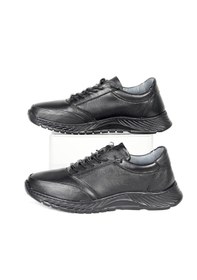 Resim Iç Dış Hakiki Deri Comfort Taban Ortopedik Günlük Erkek Ayakkabı Siyah 