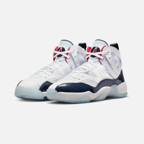 Resim Nike Jordan Jumpman Two Trey Erkek Beyaz Basketbol Ayakkabısı DO1925-102 