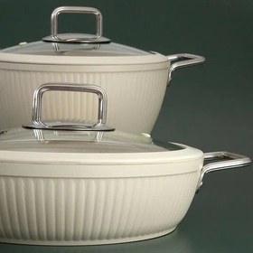 Resim Jumbo Dublin Cream 7 Parça Granit Tencere Seti 