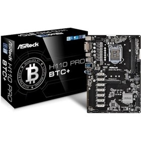 Resim ASRock H110 Pro BTC+ Intel H110 2400 MHz DDR4 Soket 1151 ATX Anakart 
