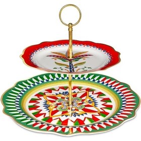 Resim Baci Milano Dolce Vita Çok Renkli Kek Standı 31 Cm Kırmızı 