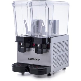 Resim Klasik Twin Ayran/Şerbet Dispenseri, 20+20 Lt. - Karıştırıcılı - Inox - Samixir 