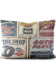 Resim Paradero My Garage My Rules Büyük Yastık Kılıfı 