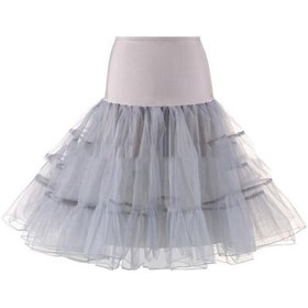 Resim Gri Maç Elbise Düz Renk Kadın Jüpon Şık Retro Gelin Kombinezon Gri 