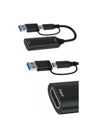 Resim 4k Hdmı Video Capture Card Usb Ve Type C Çift Çıkışlı Canlı Yayın Oyun Kayıt Görüntü Yakalama Kartı 