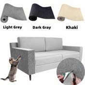 Resim 1 adet Kendinden yapışkanlı Kedi Tırmalama Koruyucu Mobilya Koruyucusu, 40.01cm x 200.0cm, Gri Kanepe ve Duvar Kalkanı, Kanepeler, Kapılar ve Kedi Ağaçları için Kesilmiş Çizik Matı, Dayanıklı PE Malzeme, Dekoratif Donanım Aksesuarı, Evcil Hayvan Ev Aksesuarı | Dekoratif Kanepe Kalkanı | Esnek Koruyucu, Kedi Tırmalama Mobilya Koruyucusu 