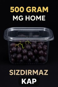 Resim MG HOME 10 ADET 500 CC SIZDIRMAZ KAP 500 GR KULLAN AT TEK KULLANIMLIK KAPAKLI KASE 