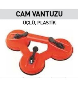 Resim Aesco 15011 Üçlü Plastik Cam Vantuzu 