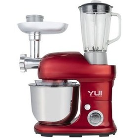 Resim M120 Multi-fonksiyonel 3'ü Bir Arada Stand Mikser Kıyma Setli Ve Blender Özellikli Kırmızı 