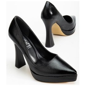 Resim Suins Valen Kadın Platform Topuklu Stiletto Ayakkabı Siyah 