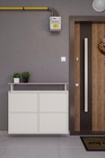 Resim Ceha Tablalı 4'lü Metal Ayakkabılık - Beyaz 
