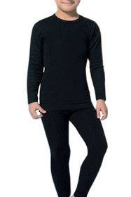 Resim Momslab Kota 1 Adet Kız Erkek Çocuk Termal Siyah I?çlik Fanila Body 2005 