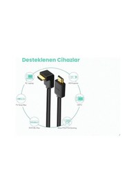 Resim 5 Metre 90 Derece Hdmi Kablo 5 Metre L Hdmi Kablo 