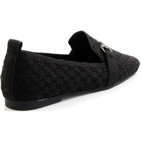 Resim Bambi Siyah Nikel Kadın Loafer Ayakkabı K01327020182 Siyah 